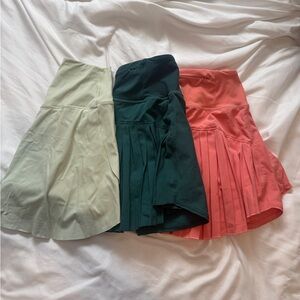Elegant Women's Pleated Skirt Trio